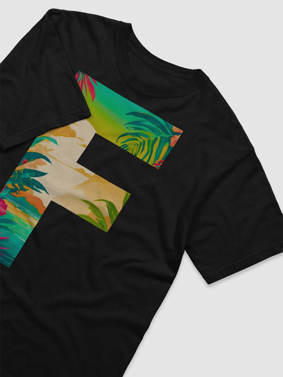 Tropical Sunset Paradise T-Shirt (Letter-F) product image (5)
