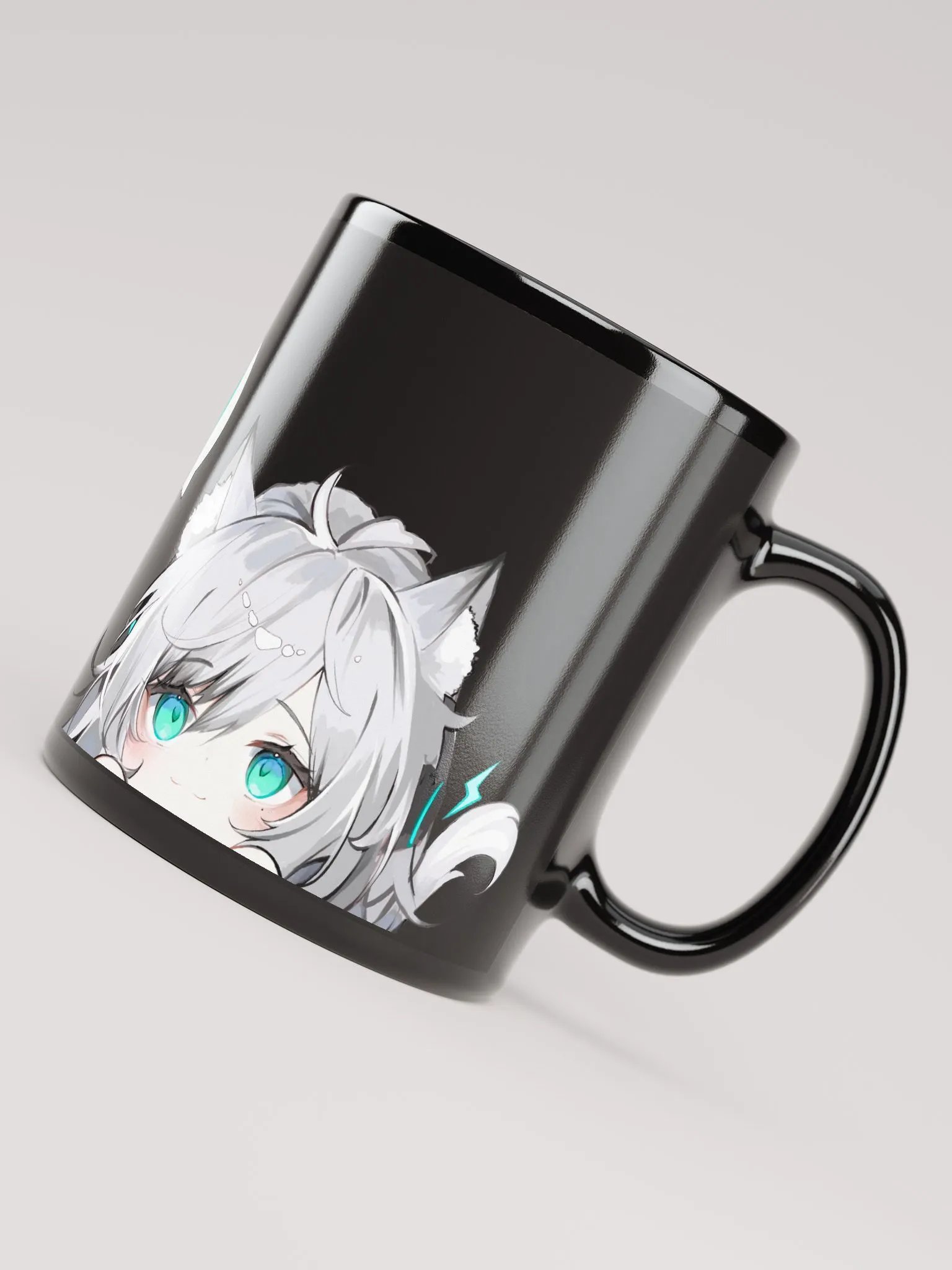 Snowwiii Peak Black Glossy Mug product image (7)
