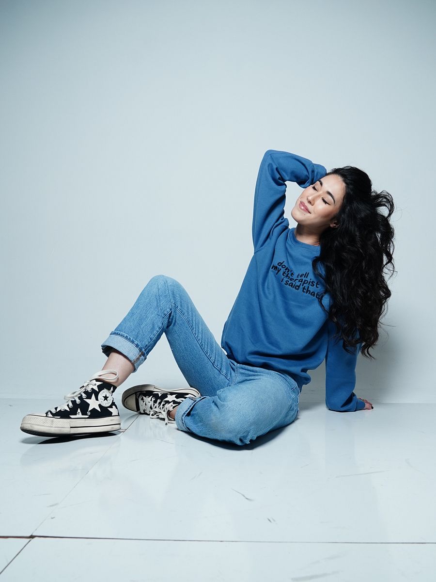 Therapy Crewneck Sweatshirt (Embroidered - Dark Thread) product image (10)
