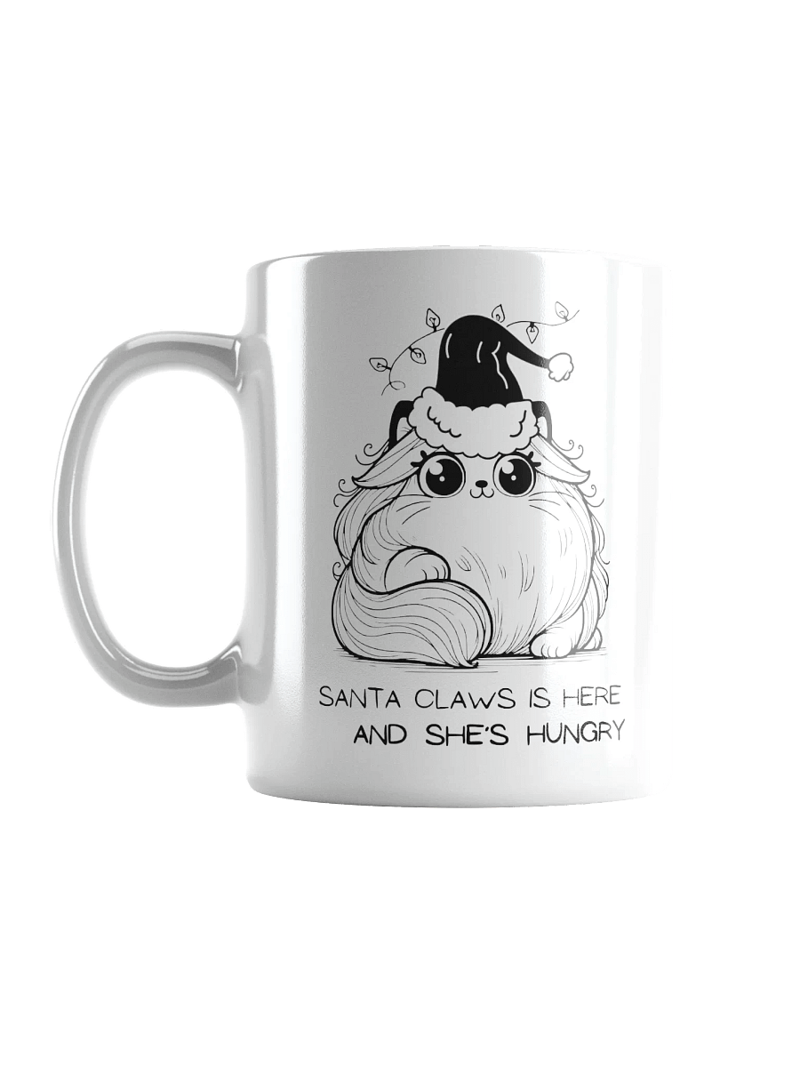 Santa Claws Hungry Cat Christmas Mug product image (4)