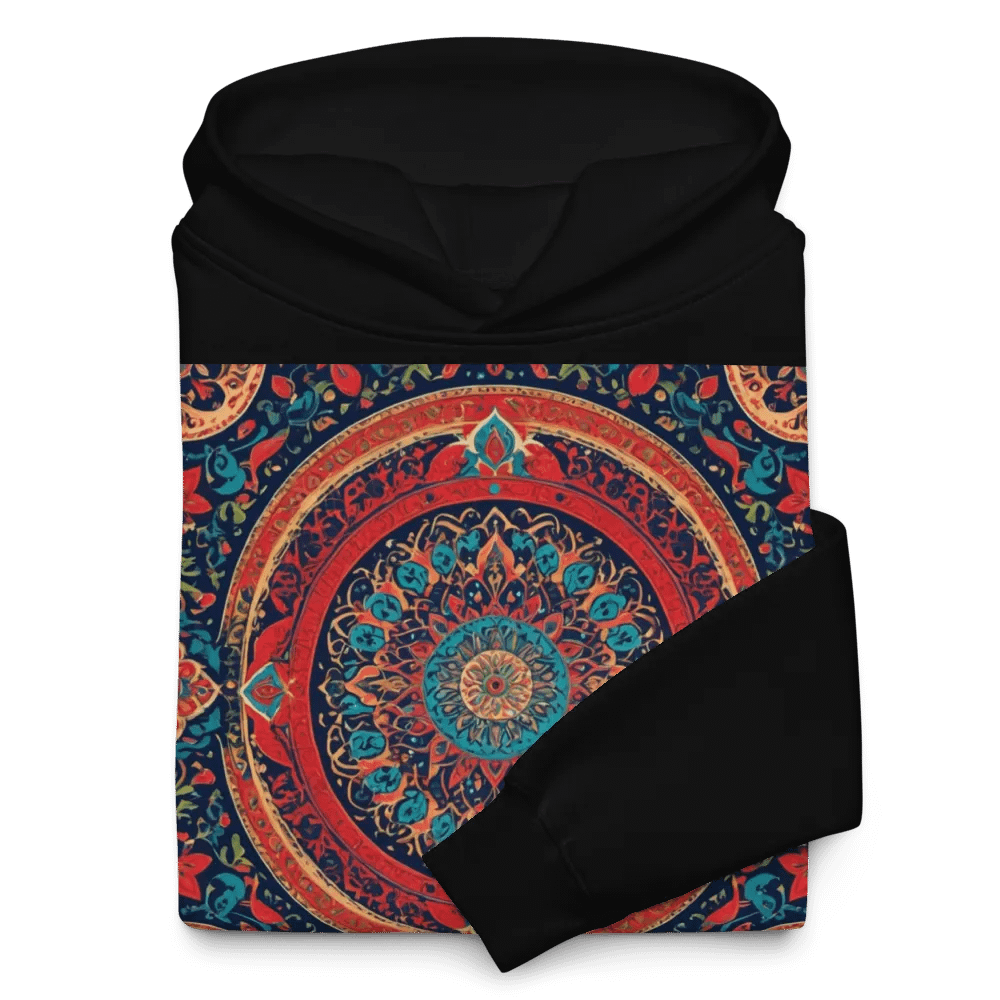 Hoodie with Persian Carpet Design Mix of Beautiful Colors product image (10)