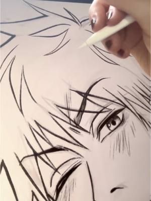 Lineart of Ichigo! #lineart #artprocess #animeart #animeartist #artoftheday #artistsoftiktok #ichigokurosaki #bleachanime 