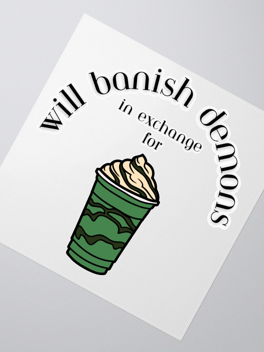 Double-shot peppermint frappe sticker product image (5)