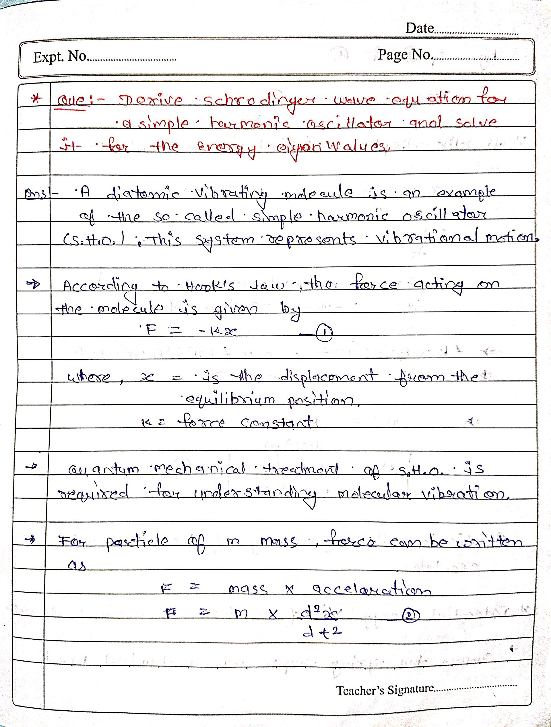 Complete Physical Chemistry | Quantum + HMOT + Thermodynamics + Chemical Dynamics | MSc Semester 1 | Handwritten Notes product image (2)