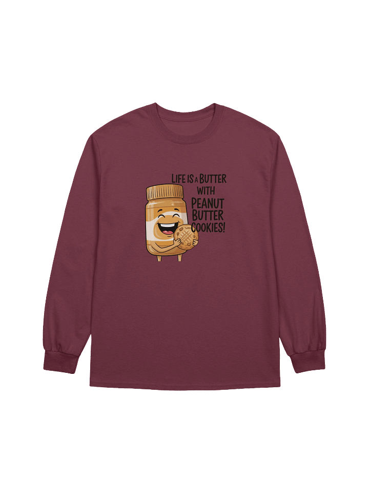 Happy Peanut Butter Jar Long Sleeve Tee product image (4)