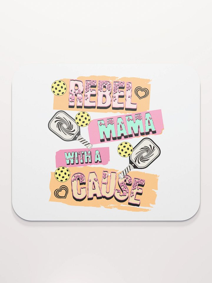 Rebel Mama With A Cause Pickleball Mouse Pad product image (1)