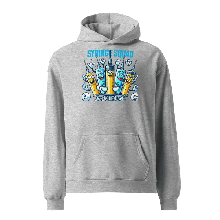 Syringe Squad Cartoon Oversized Hoodie product image (3)