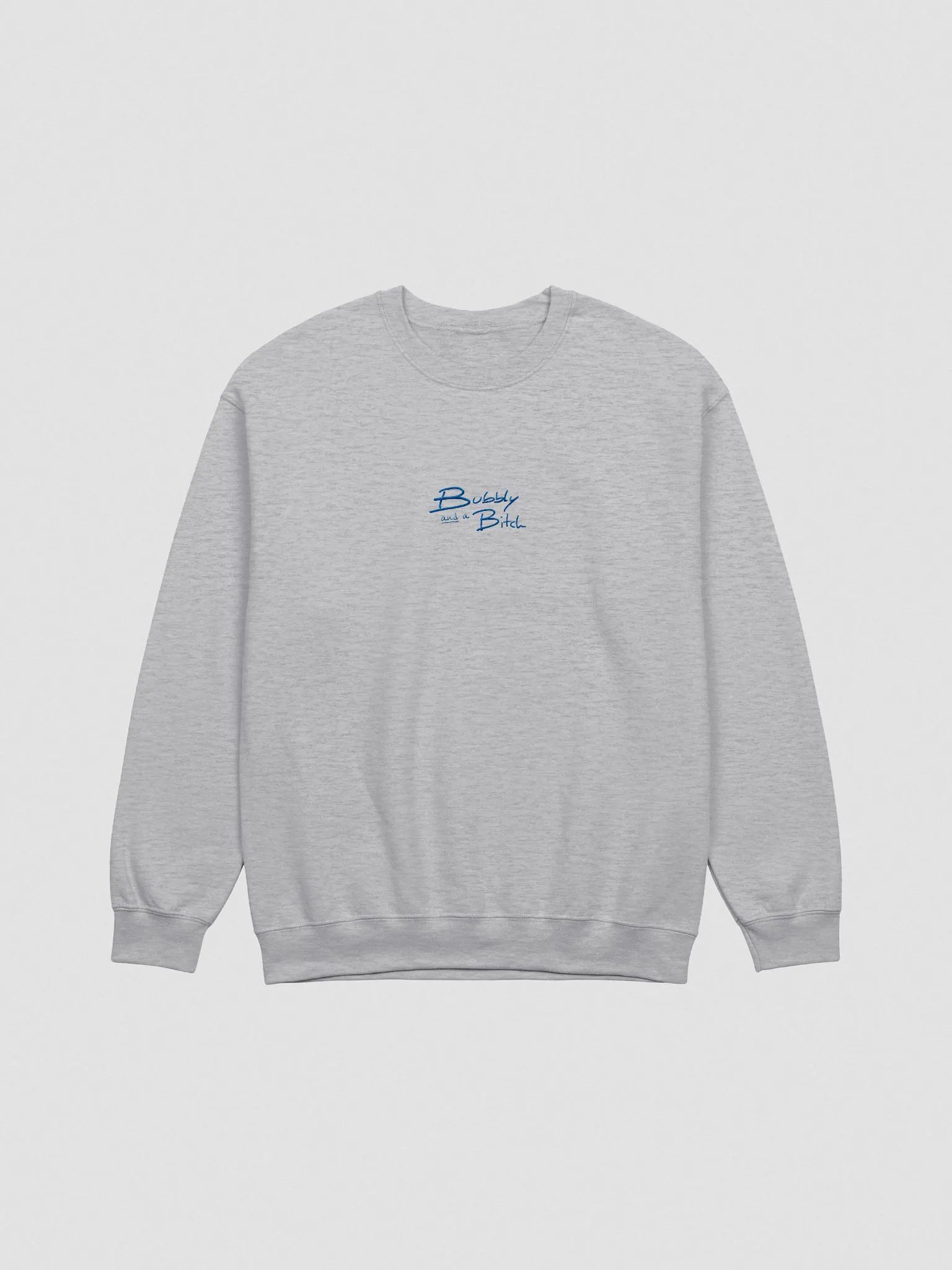 Bubbly and a B*tch embroidered crewneck (royal) product image (4)