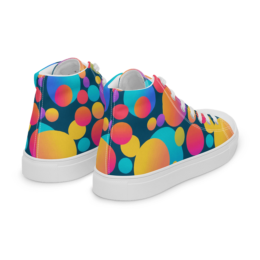 Retro Vibes High Top Canvas Shoes product image (7)