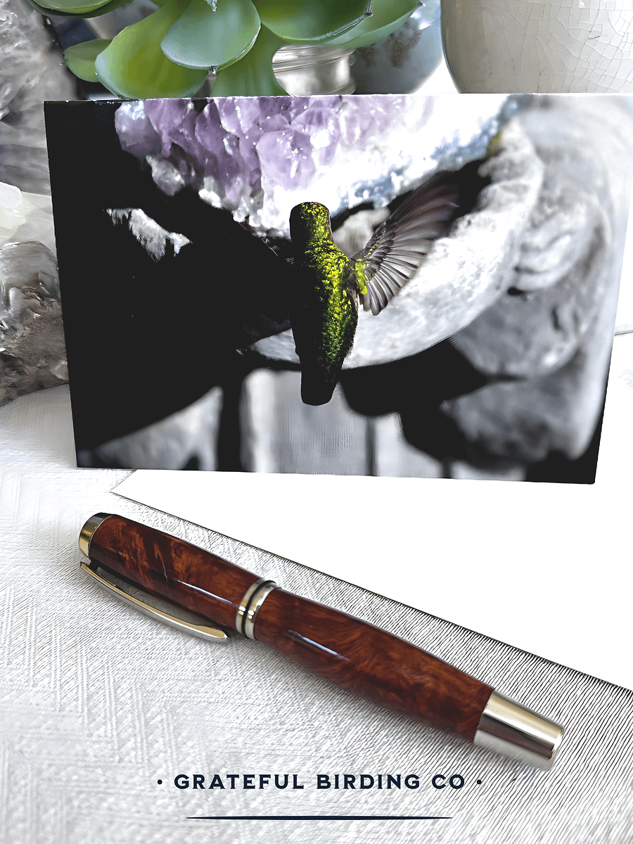 Anna's Hummingbird Nods Its Spring Greeting - Notecard product image (2)