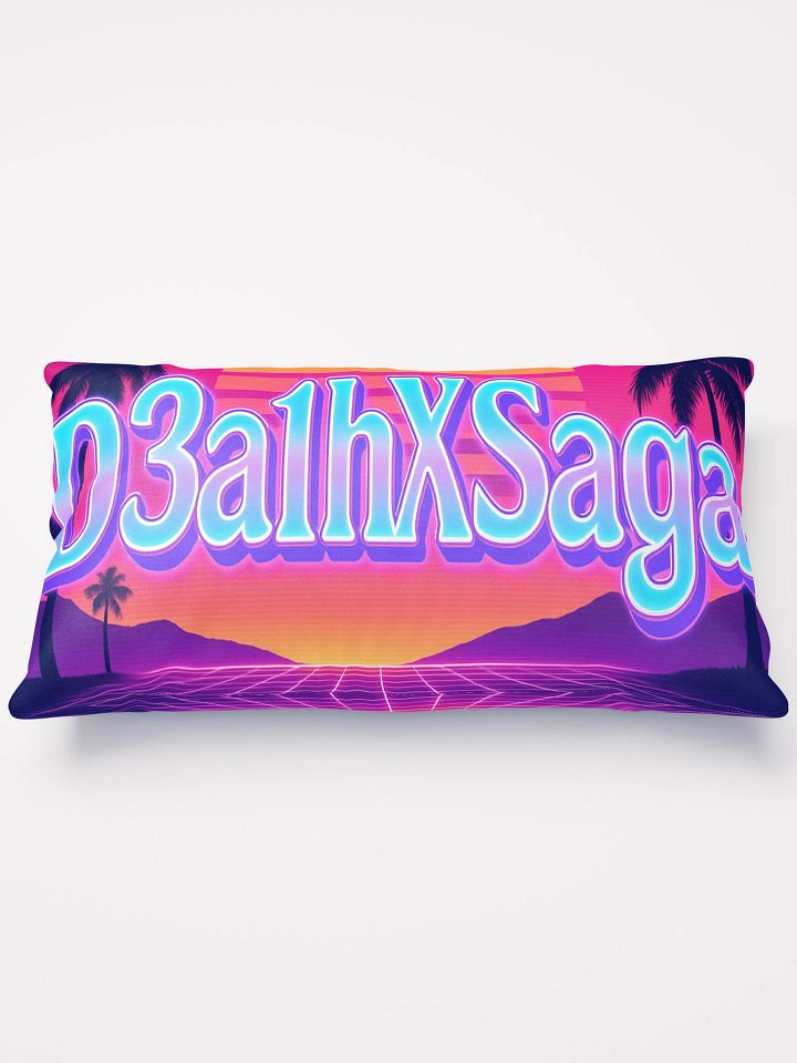 DreamSignal – D3a1hXSaga Vaporwave Pillow product image (1)