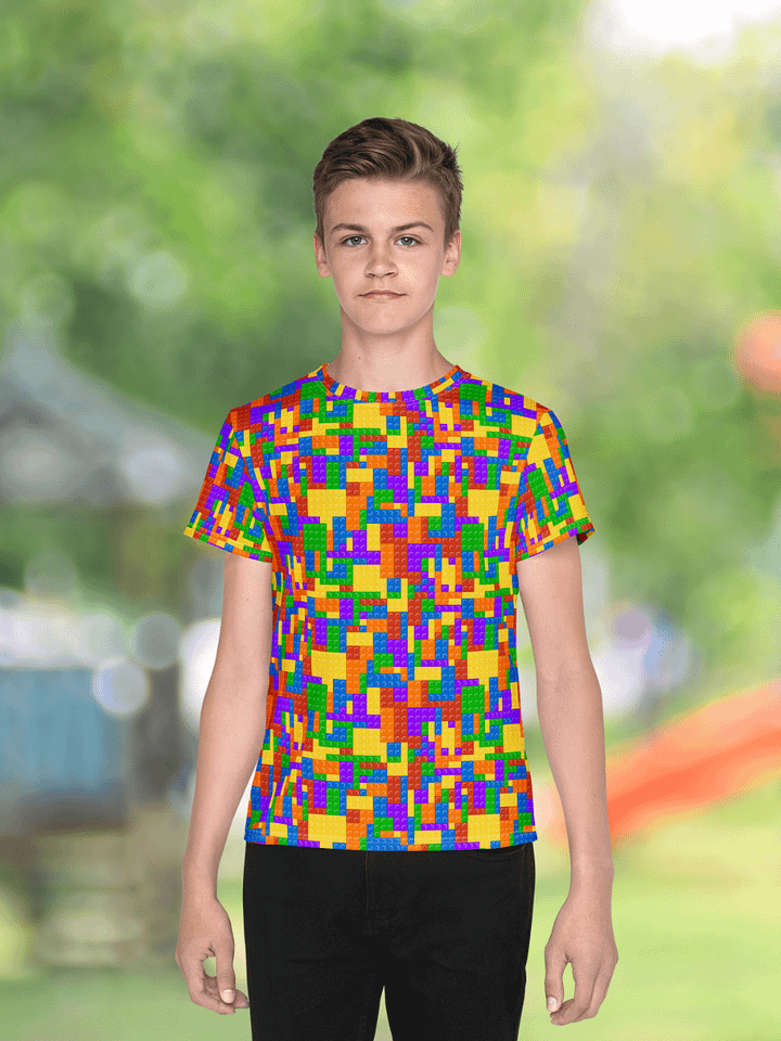 Blocks | Unisex Youth Crew Neck T-Shirt product image (1)