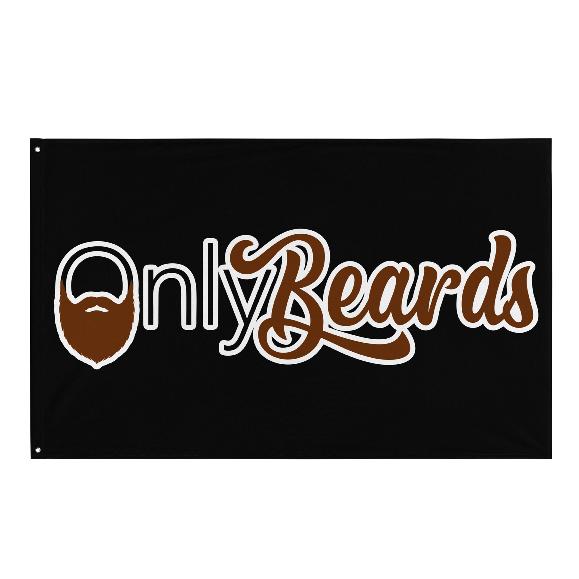 OnlyBeards Wall Flag product image (1)