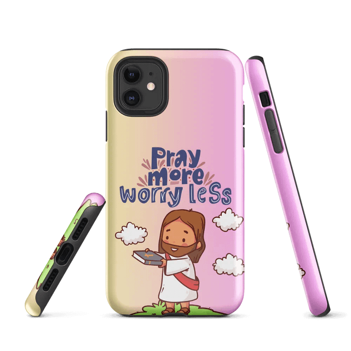 Pray more iPhone® Tough Case product image (1)