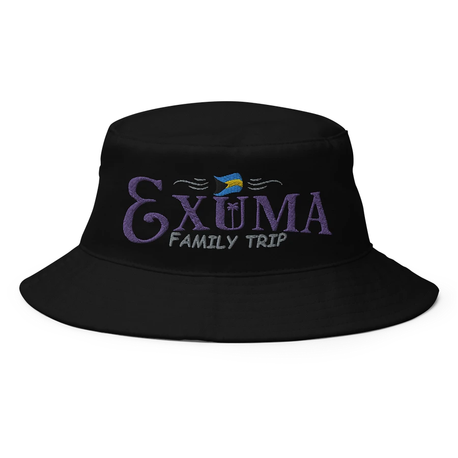 Exuma Bahamas Hat : Family Trip Bahamas Flag Bucket Hat Embroidered product image (1)