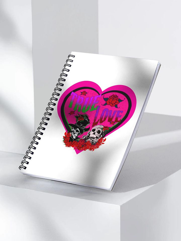 True Love Pink Heart Spiral Notebook product image (1)