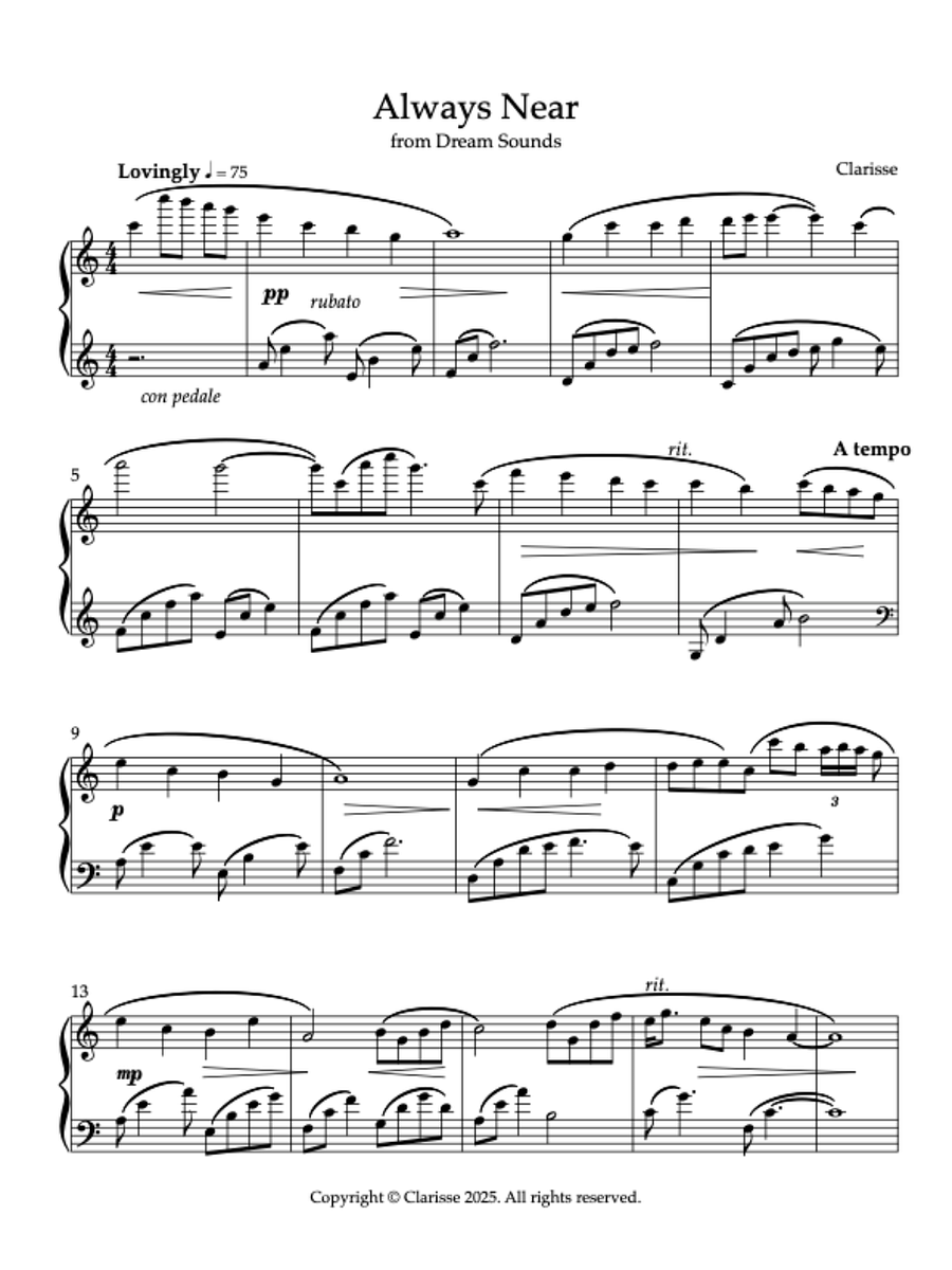 Always Near - Sheet Music product image (1)