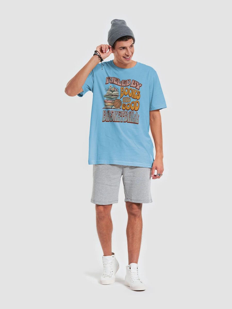 Fueled By Books And Good Basketball Hoops Tee product image (6)