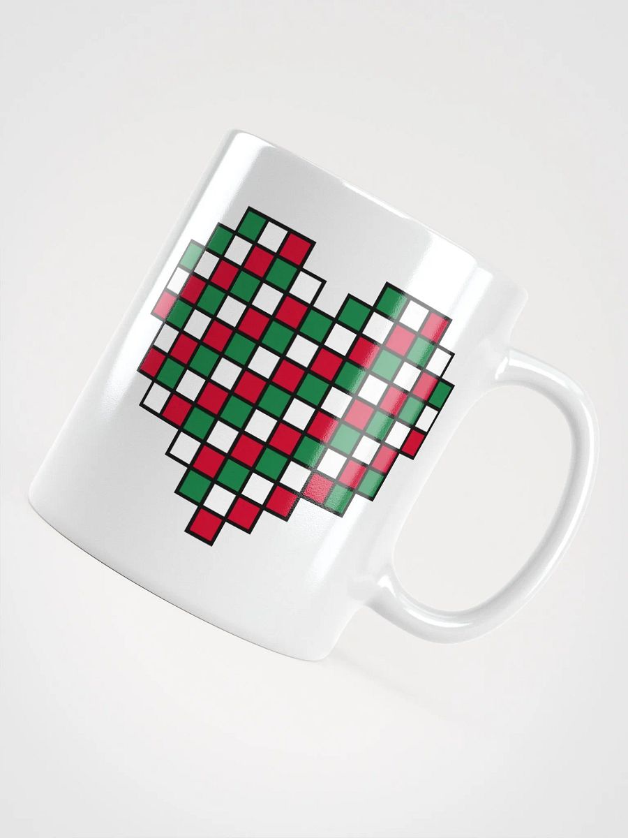 Candy Cane Heart White Glossy Mug product image (5)