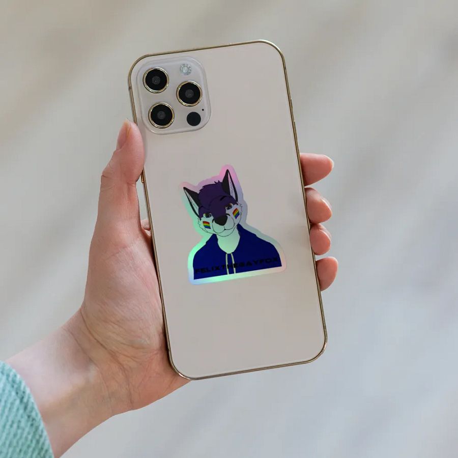 FelixTheGayFox - Holographic Sticker product image (8)