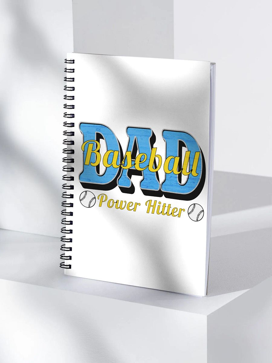 Dad Baseball Power Hitter Spiral Notebook product image (3)