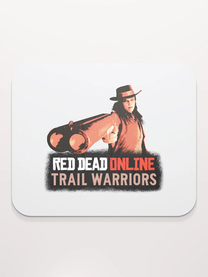 Trail Warriors Red Dead Game Cover Art Lady Gunslinger Mouse Pad product image (2)
