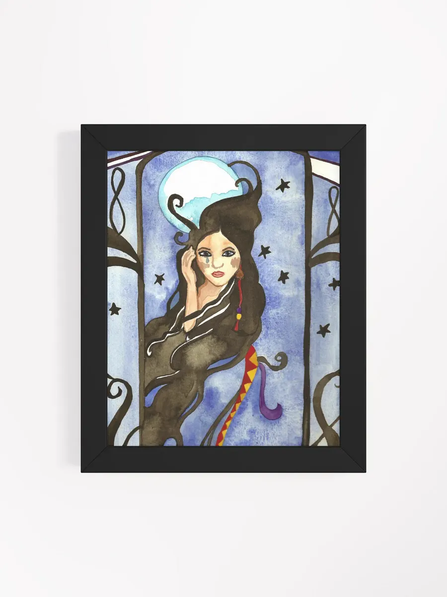 Kuutar Goddess Of The Moon Framed Print product image (10)