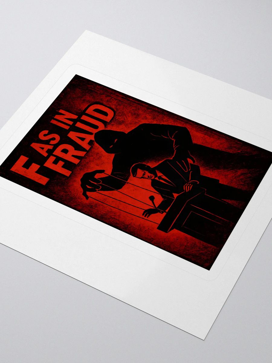 F as in fraud sticker product image (9)