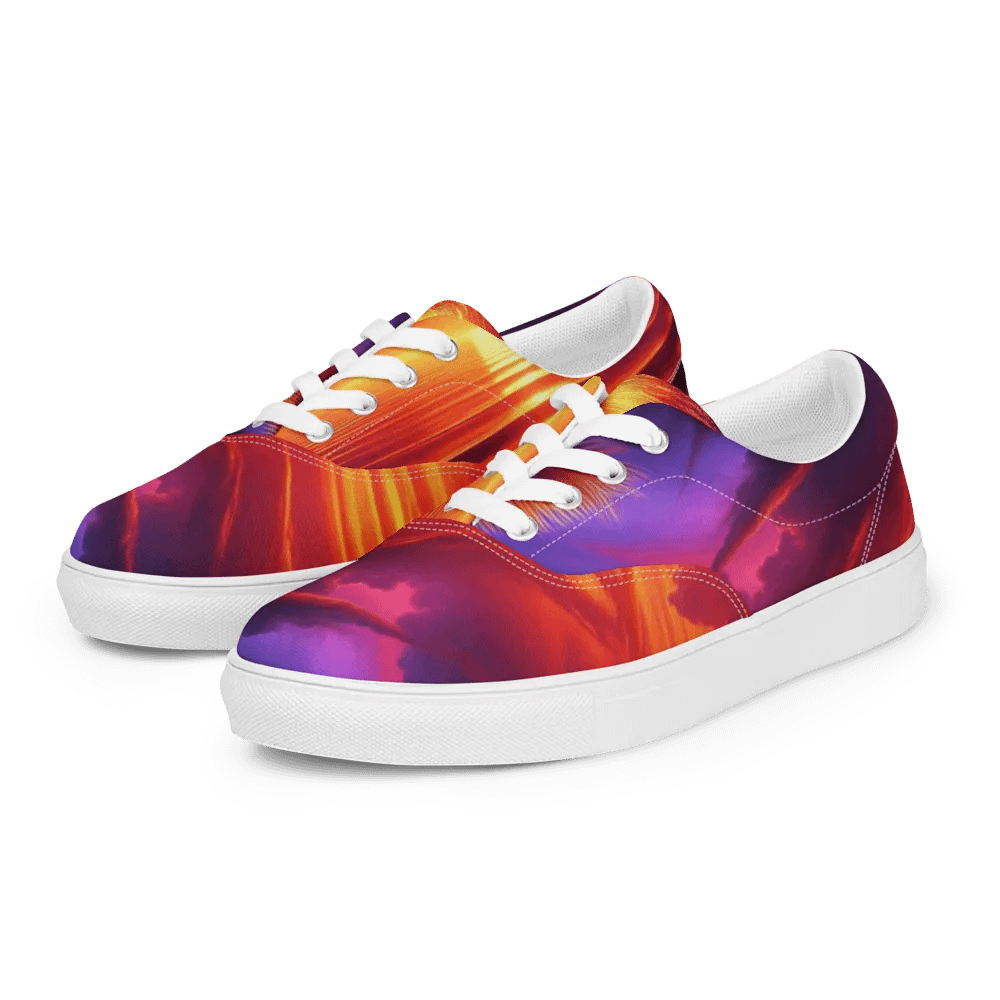 Tropical Sunset Canvas Shoes | AI Design product image (5)