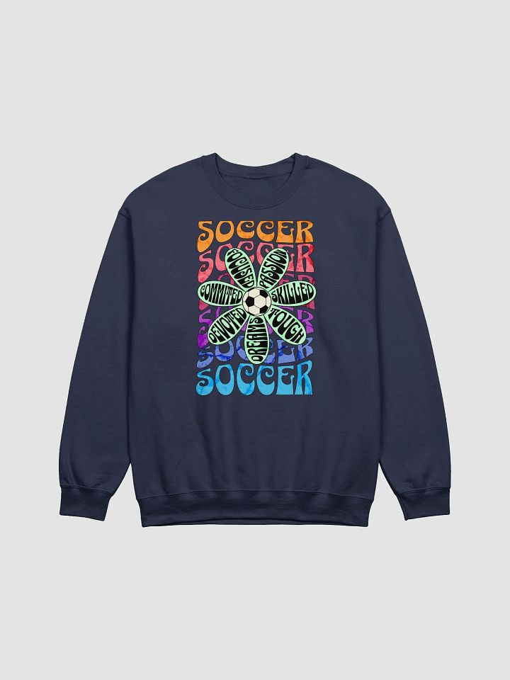 Flower Soccer Motivational Passion Floral Crewneck product image (13)