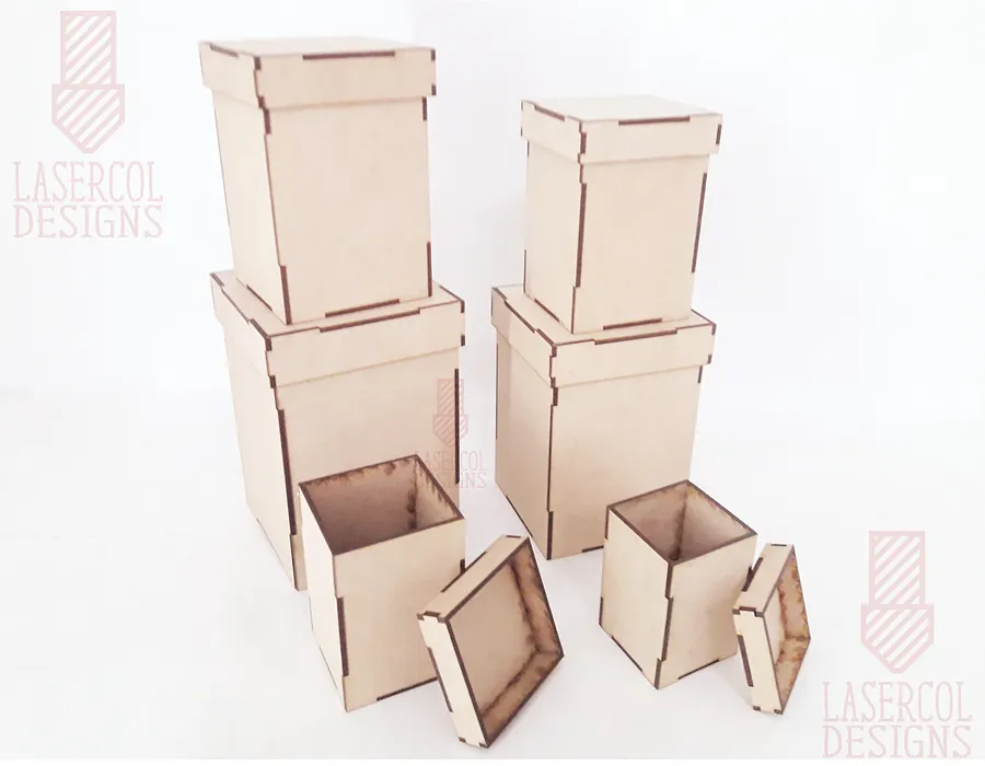 Boxes Bundle (Set 3, 4) - Laser Cut Files product image (8)