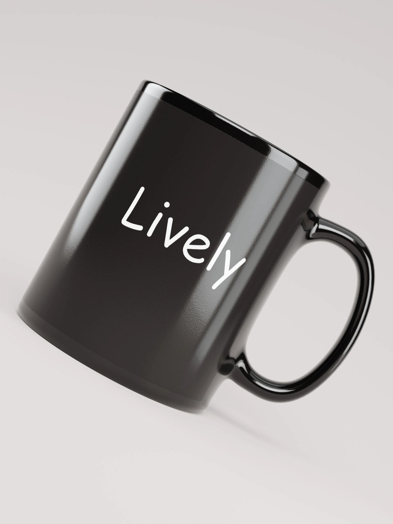 “Lively” My Vibe Black Ceramic Mug product image (4)