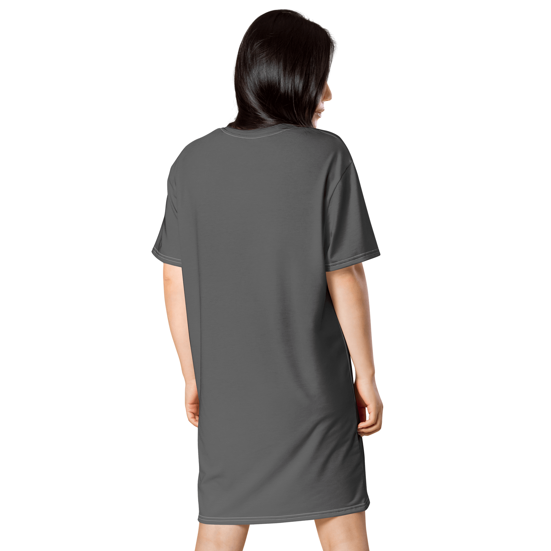 Zambezi-Grey Oversized T-Shirt Dress | Stretchy Fabric | Nautical Style | Sizes 2XS-6XL | Exclusive Design product image (2)