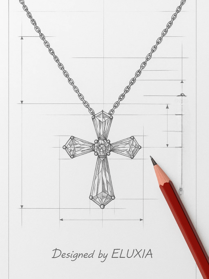 The Celestia Cross Necklace product image (6)