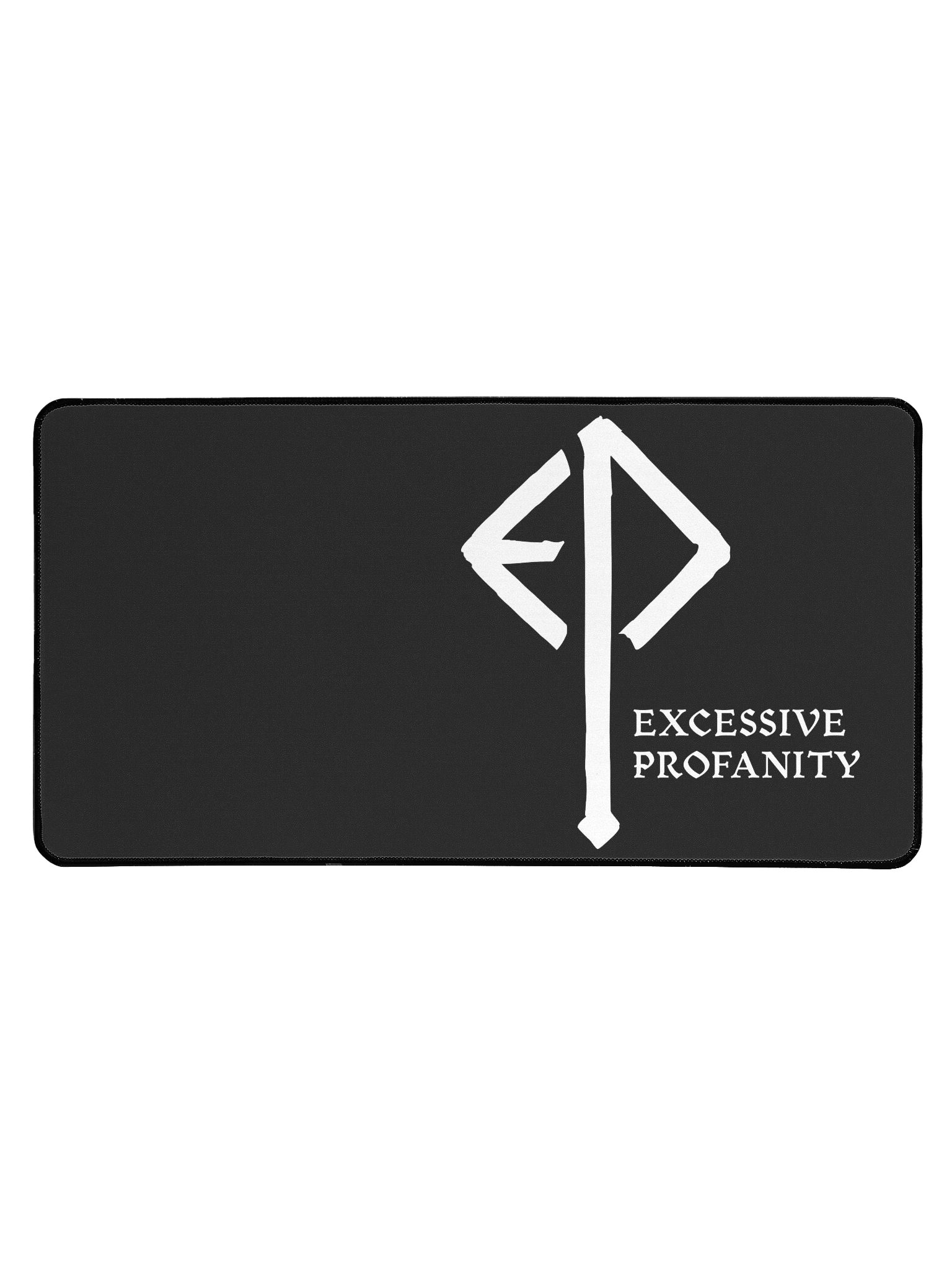 Executioner Desk Mat 'Rune' B&W product image (1)