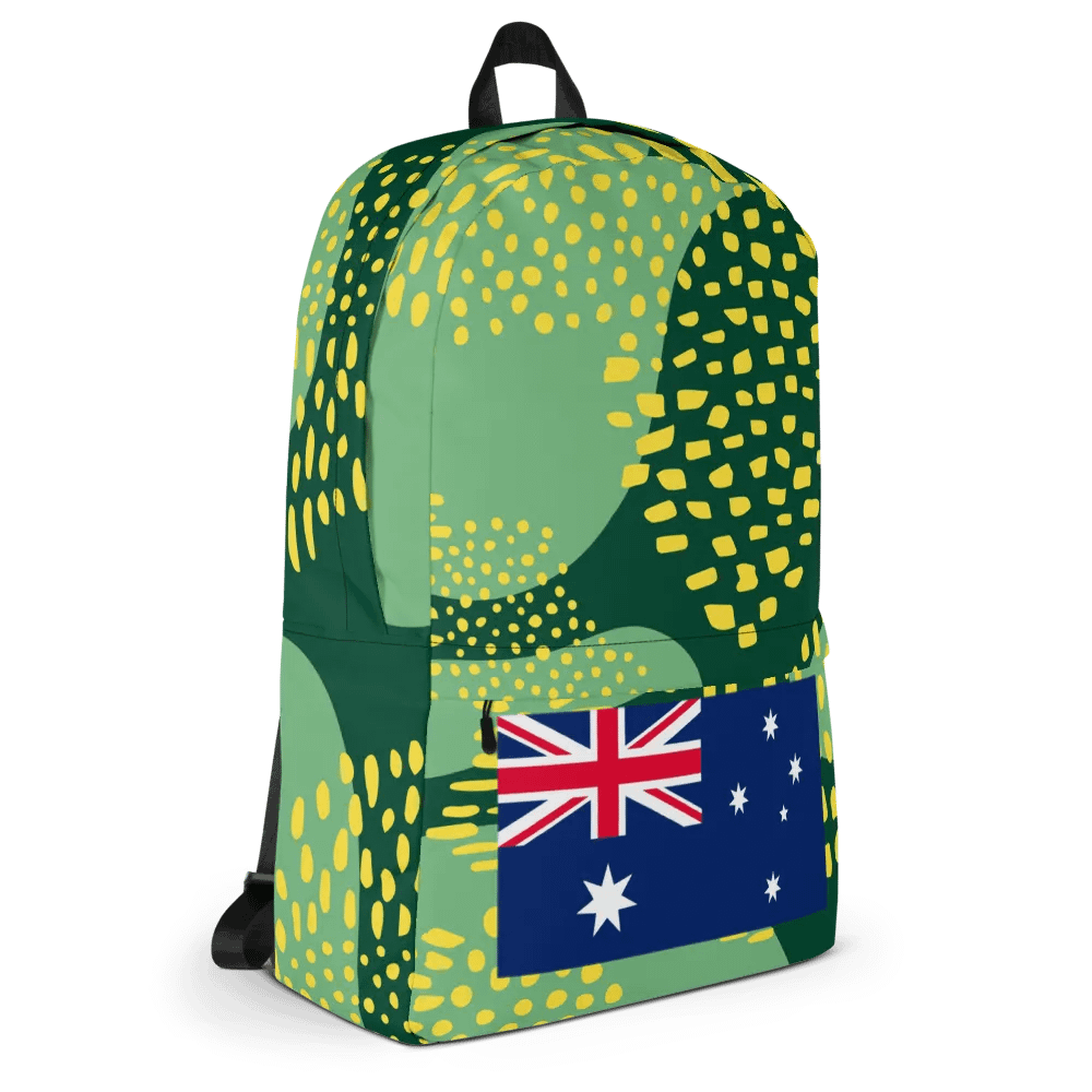 "Australia" Green and Gold Forever! Backpack product image (10)