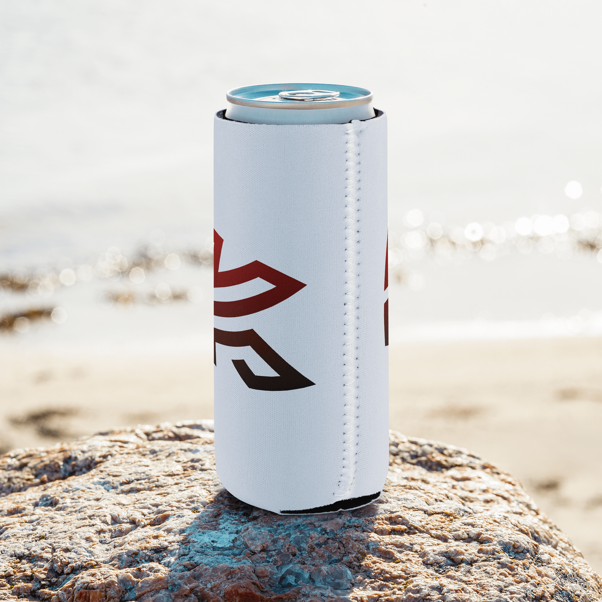 K Logo Koozie Slim (12oz) (White) product image (8)