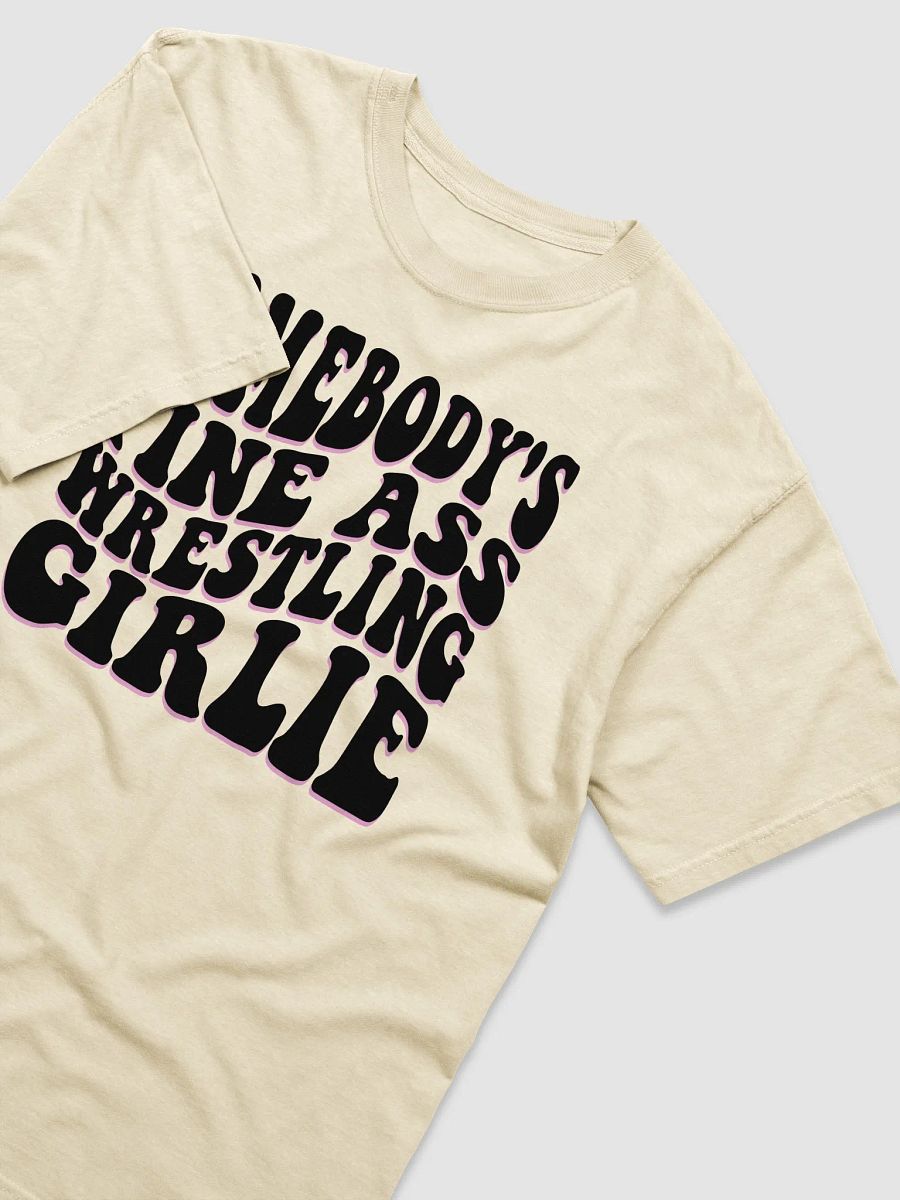 Somebody's Fine Ass Wrestling Girlie T-Shirt (Pink & Black Font) product image (3)