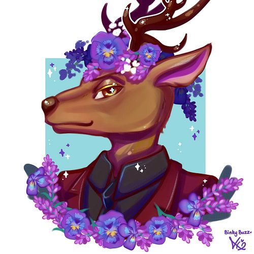 Louis my beloved 
Illustration comms open on vgen!! vgen.co/binkybuzz

#beastars #beastarsfanart #beastarslouis #furry #anthr...