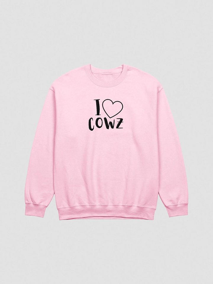 I Heart Cows Embroidery Sweatshirt product image (1)