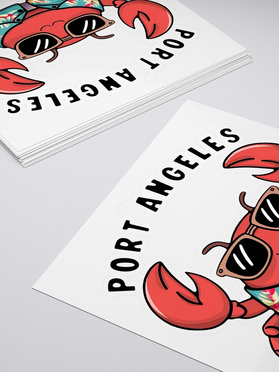 Port Angeles Beach Bum Crabs Sticker product image (11)