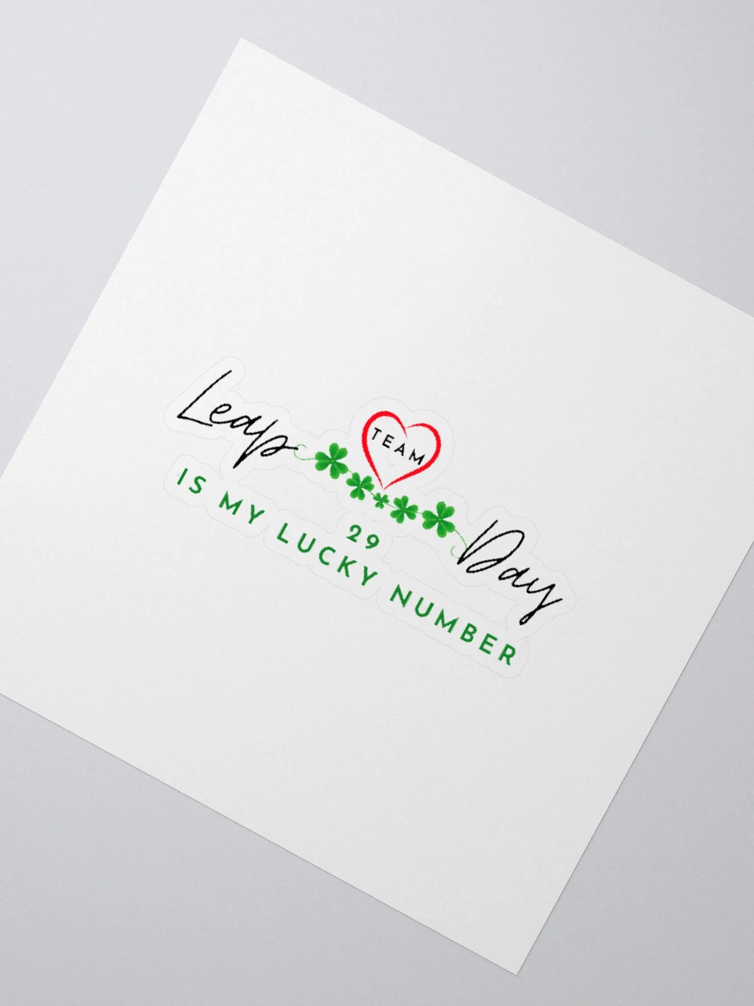 Kiss Cut Sticker - 29 IS MY LUCKY NUMBER product image (2)