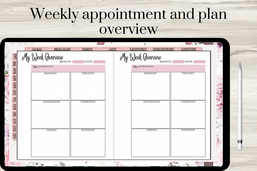Goodnotes Digital Planning Journal | Clickable Links product image (11)