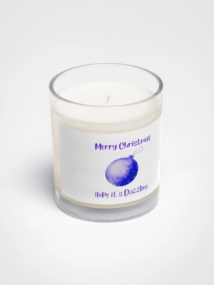 Dazzling Mirrorball Christmas Candle - Purple product image (2)