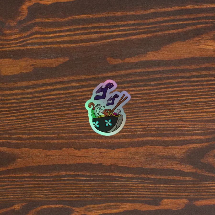 Bleep's Yomen Bowl holographic sticker product image (3)