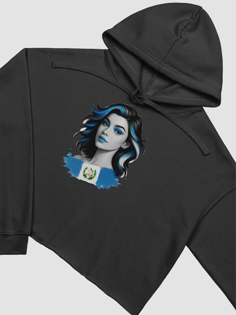 Guatemala Blue Flag Portrait Crop Hoodie product image (9)