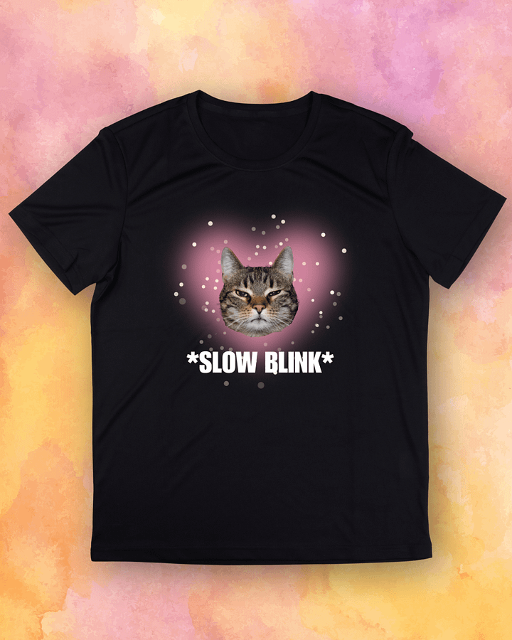 Slow Blink Cat T-Shirt product image (1)