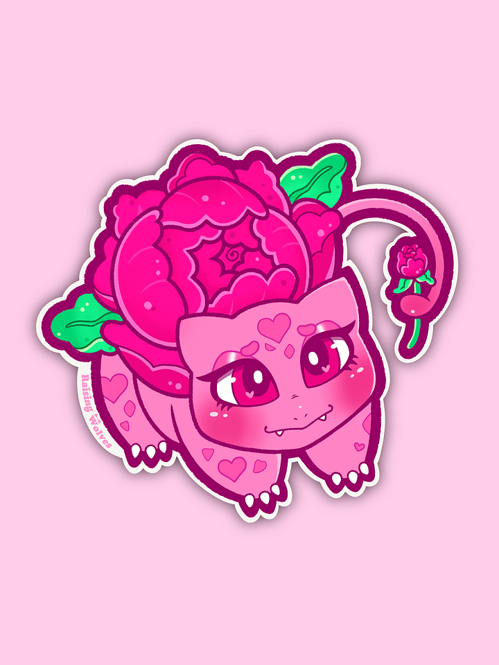Rose-asaur Sticker product image (1)