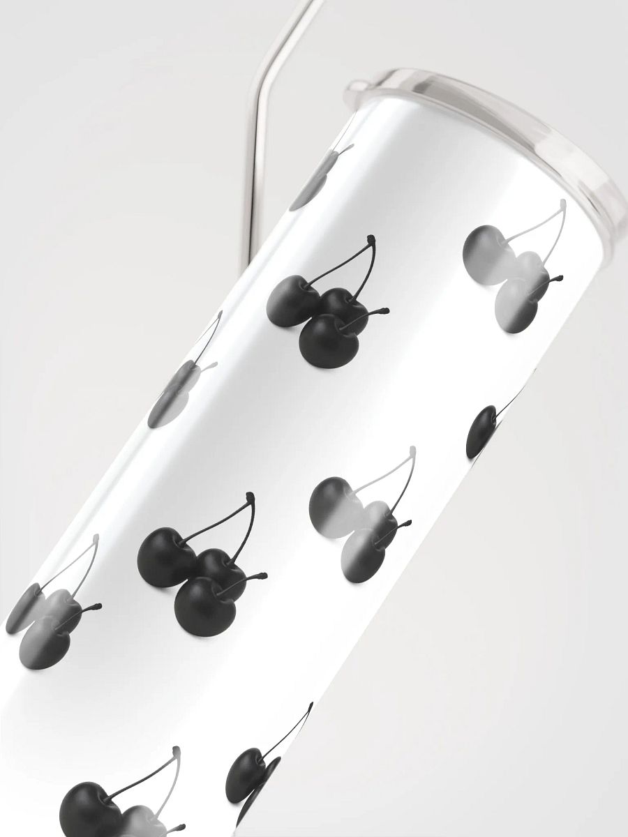Black Cherries Large Stainless Steel Tumbler product image (4)
