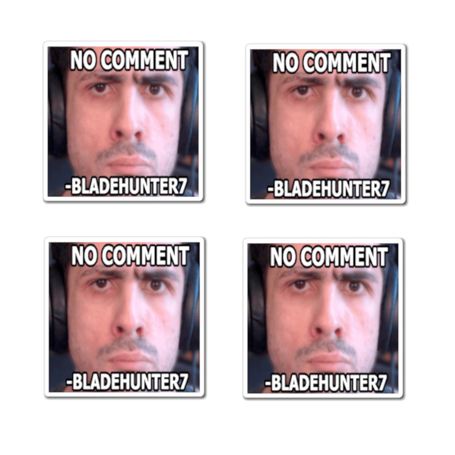 (BUNDLE 4 PACK) No Comment Bladehunter7 Magnet product image (1)